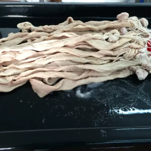 Proceso de producción de tripa natural para embutidos